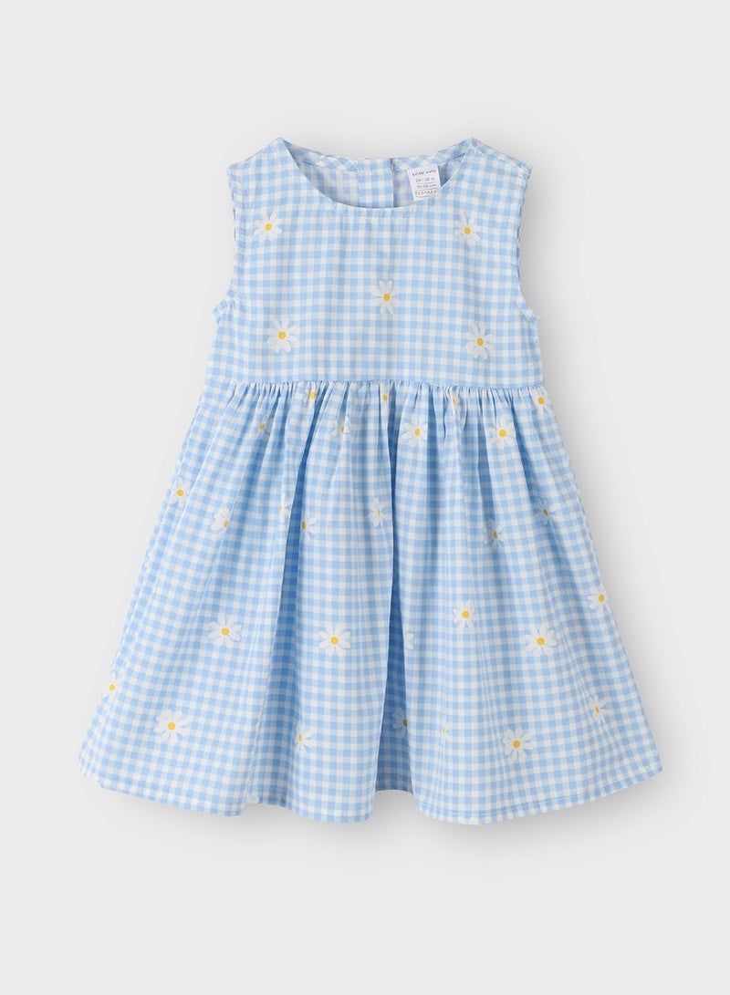 ال سي وايكيكي فستان بيبي بناتي كاروهات بنقشة ديزي - Image 1